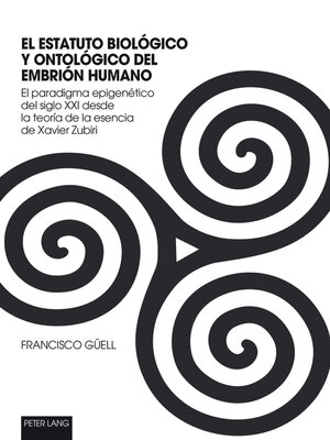 cover image of El Estatuto Biológico Y Ontológico Del Embrión Humano